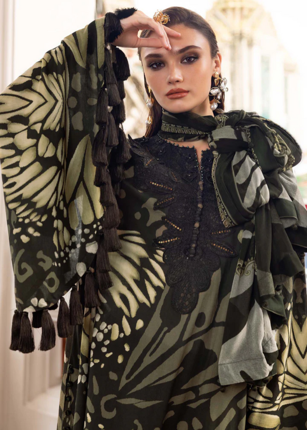 MARIA B DIGITAL PRINTED SILK - 3 PC UNSTITCHED