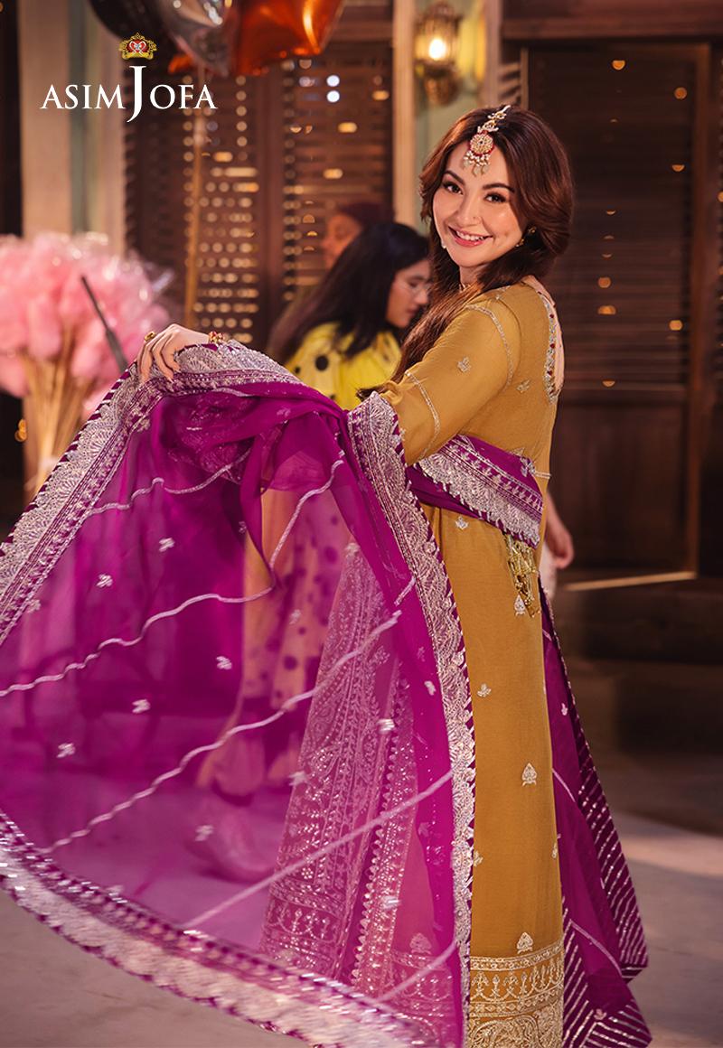 ASIM JOFA LUXURY EMBROIDERED CHIFFON - 3 PC UNSTITCHED
