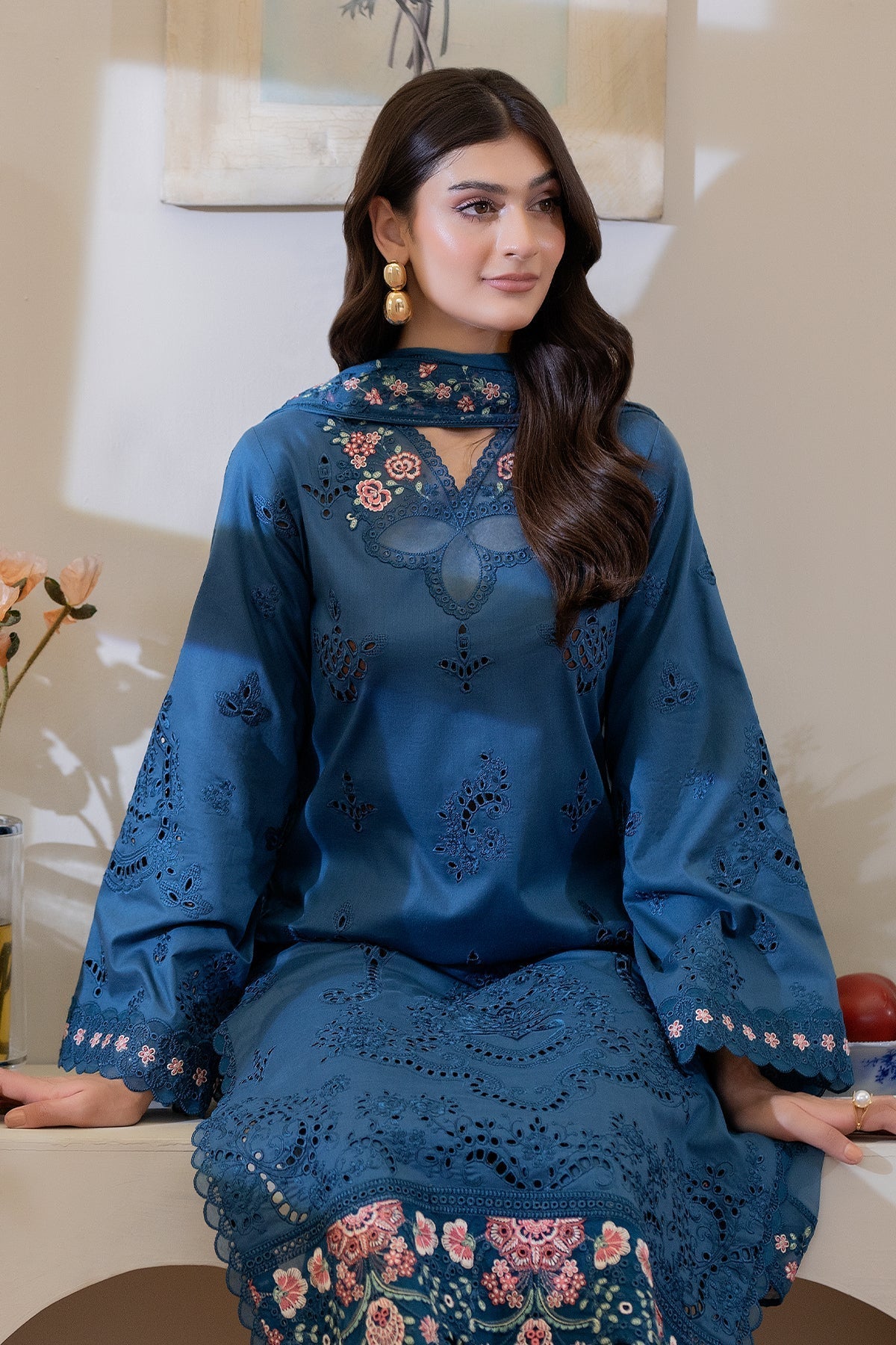 IMROZIA SERENE EMBROIDERED CHIKANKARI LAWN - 3 PC UNSTITCHED