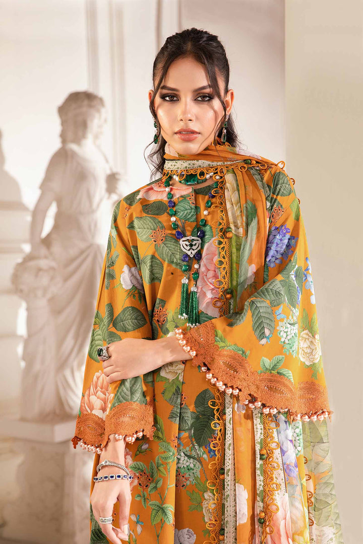 MARIA B FORMALS PRINTED EMBROIDERED LAWN - 3 PC UNSTITCHED