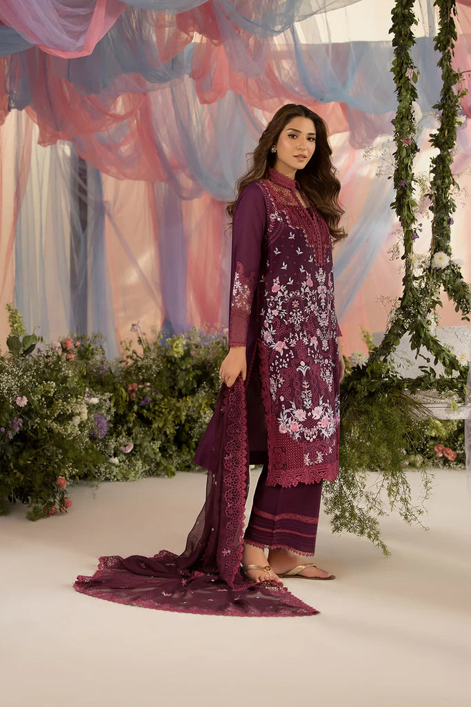 SOBIA NAZIR LUXURY EMBROIDERED CHIKANKARI LAWN - 3 PC UNSTITCHED