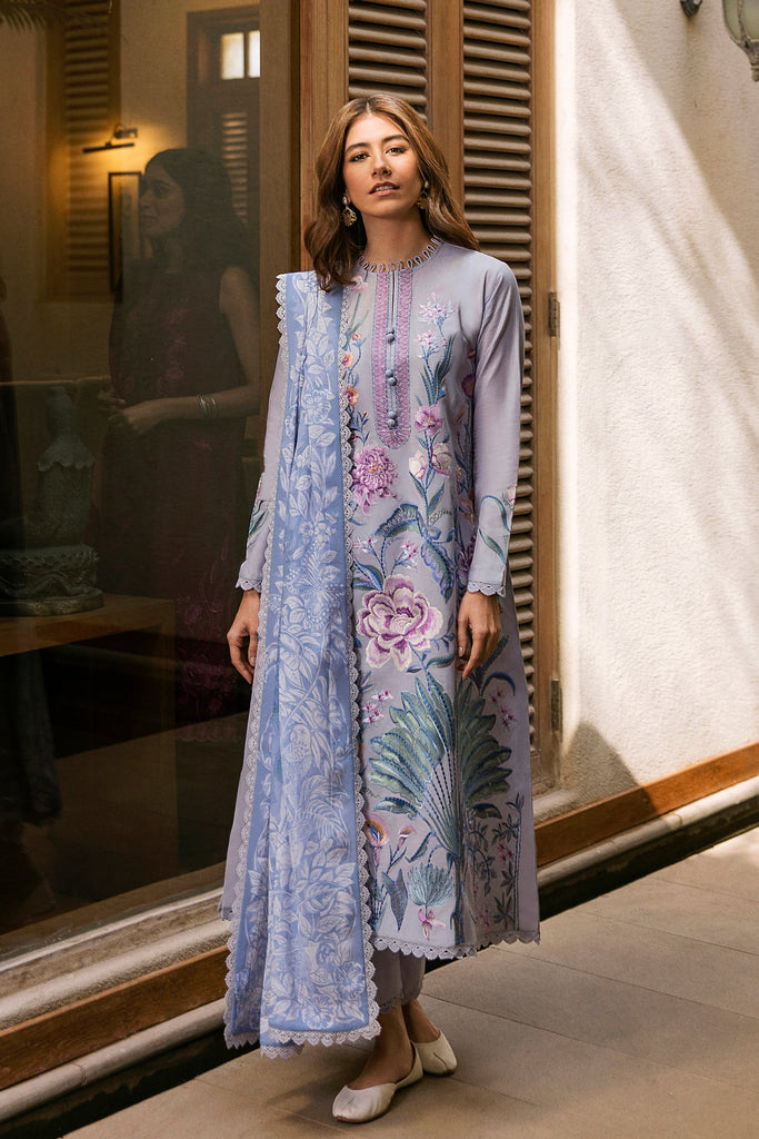 ZAHA EMBROIDERED LAWN - 3 PC UNSTITCHED