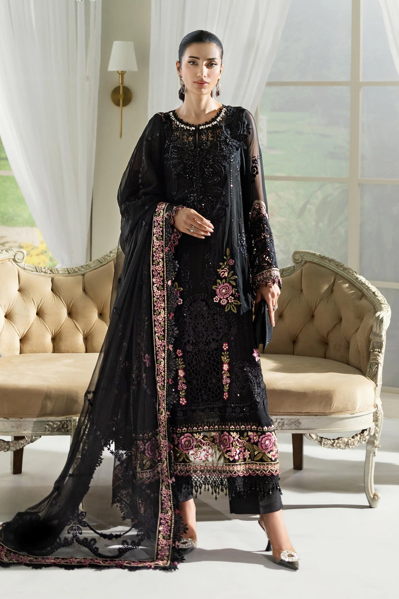 MARIA B LUXURY EMBROIDERED CHIFFON - 3 PC UNSTITCHED