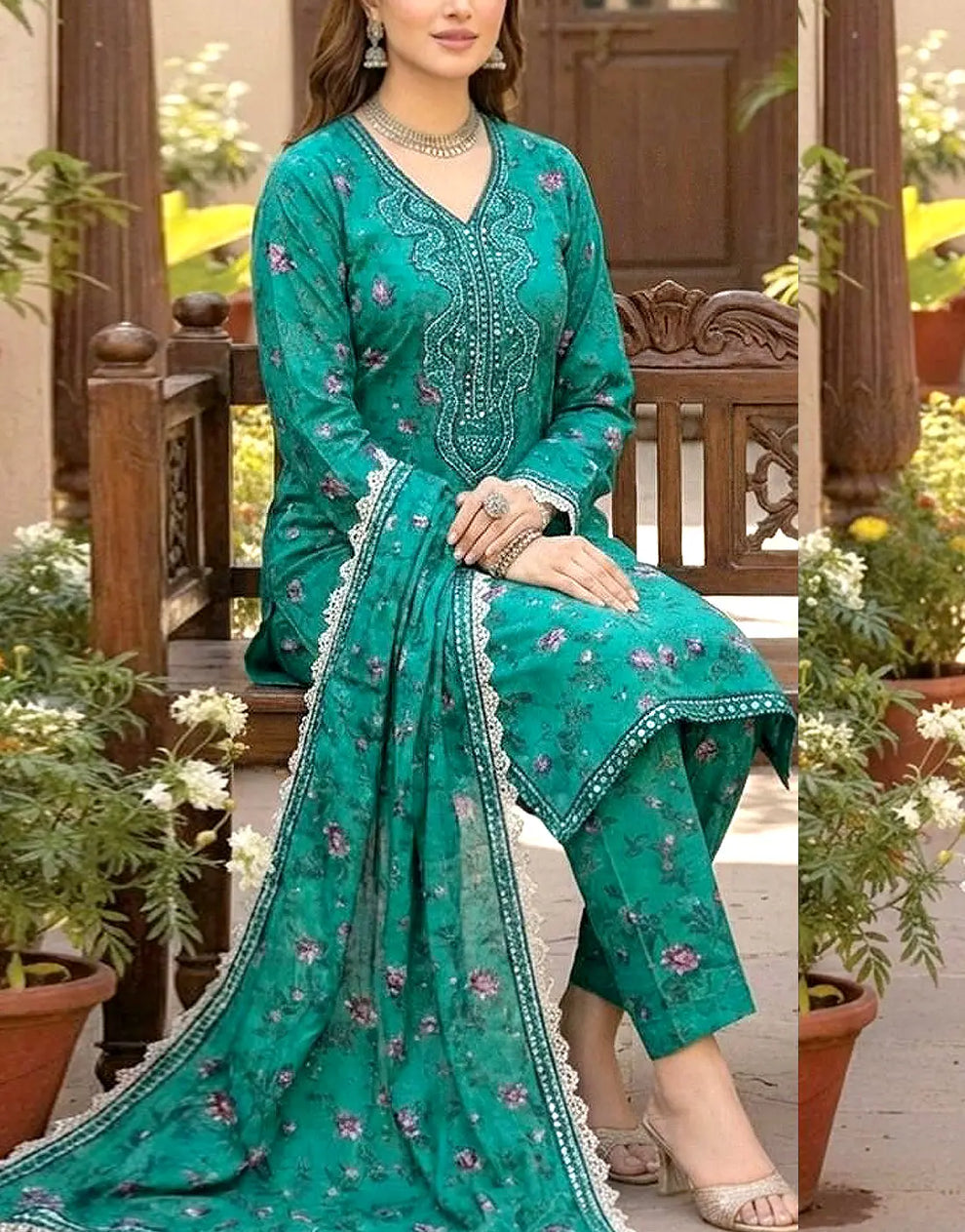 ANEELA’S EMBROIDERED LAWN - 3 PC UNSTITCHED