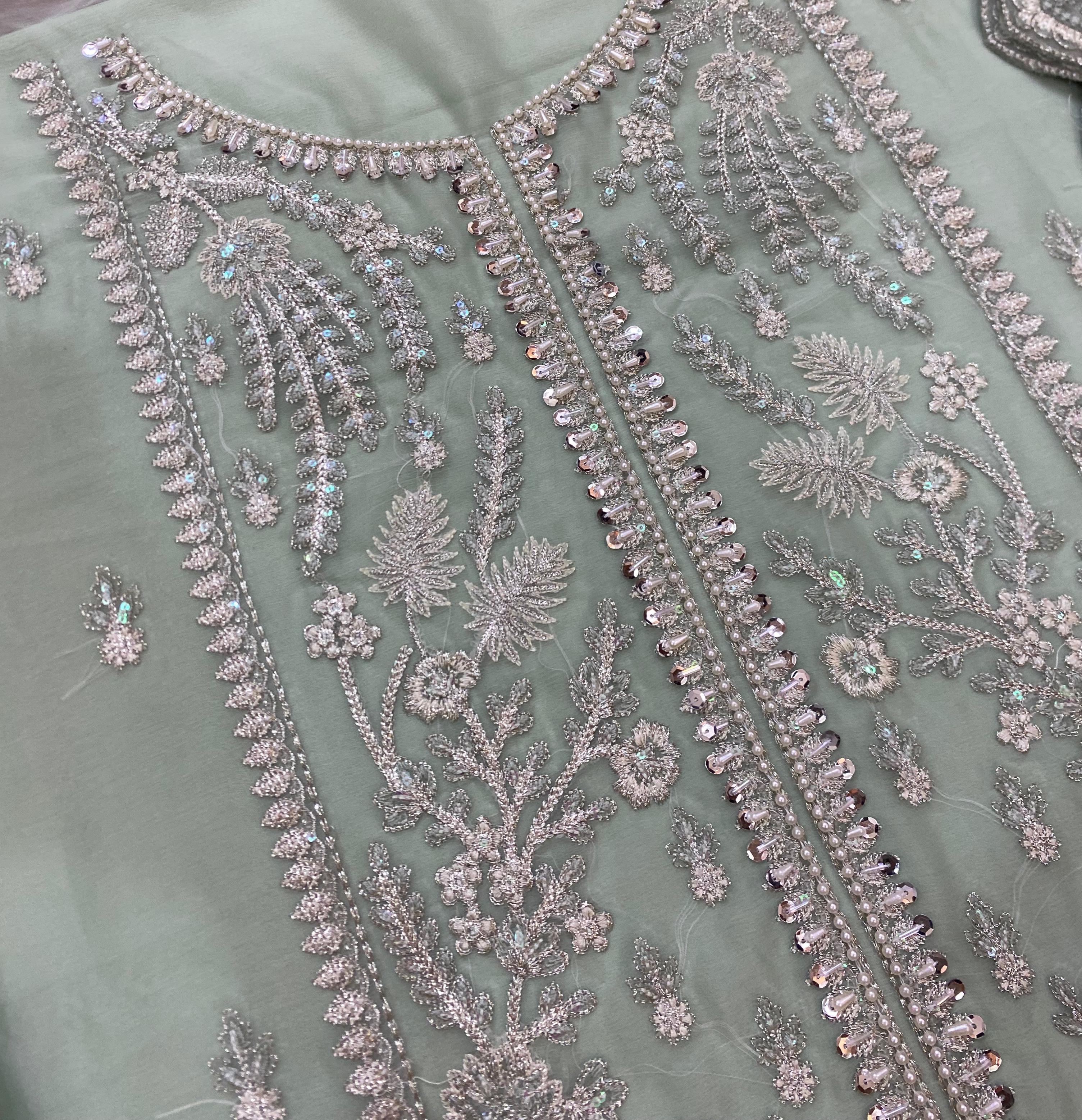 GULAAL LUXURY EMBROIDERED CHIFFON - 3 PC UNSTITCHED