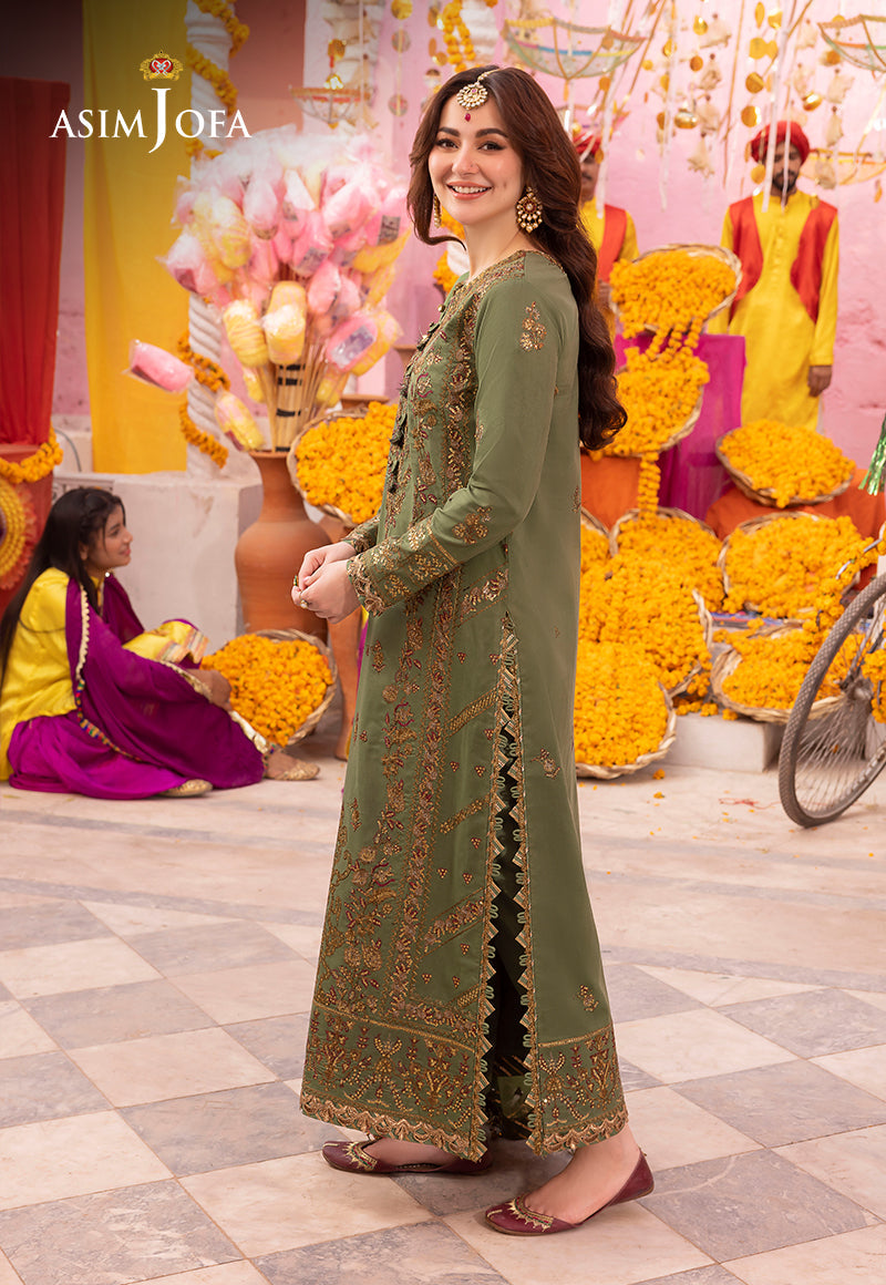 ASIM JOFA EMBROIDERED CHIFFON - 3 PC UNSTITCHED