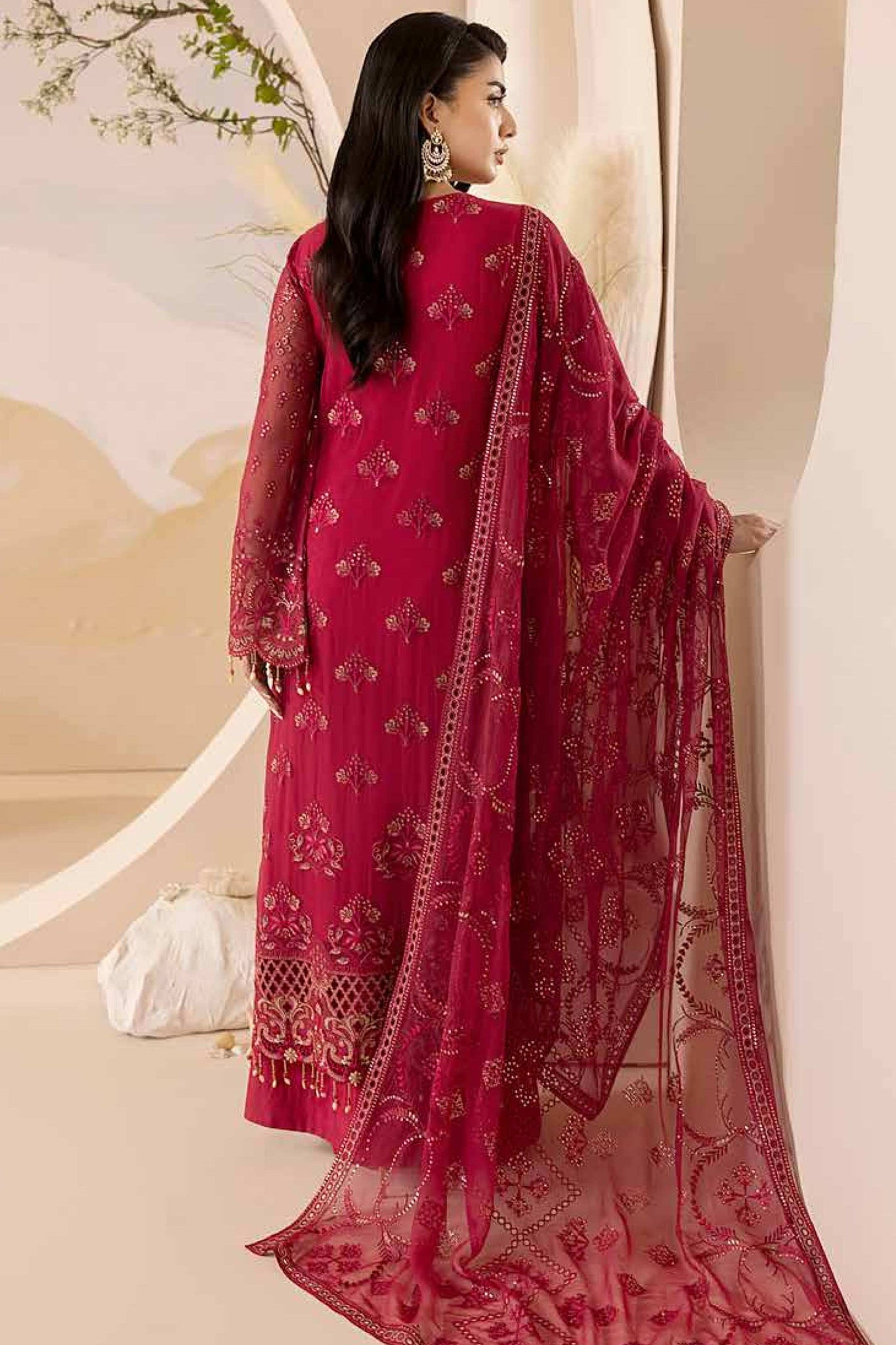 GULAAL LAVISH LUXURY EMBROIDERED CHIFFON - 3 PC UNSTITCHED