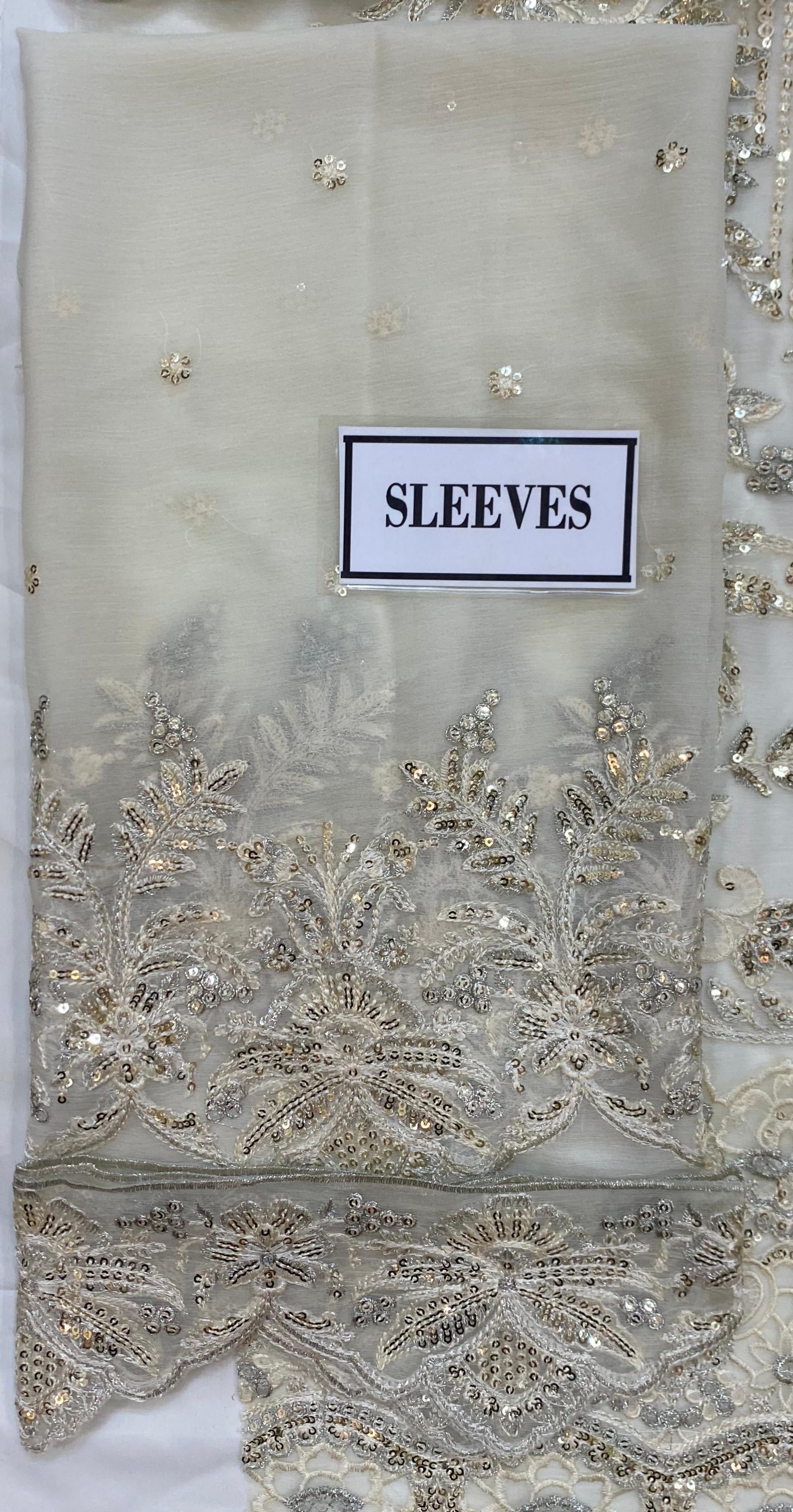 NOOR BY SADIA ASAD LUXURY EMBROIDERED CHIFFON - 3 PC UNSTITCHED