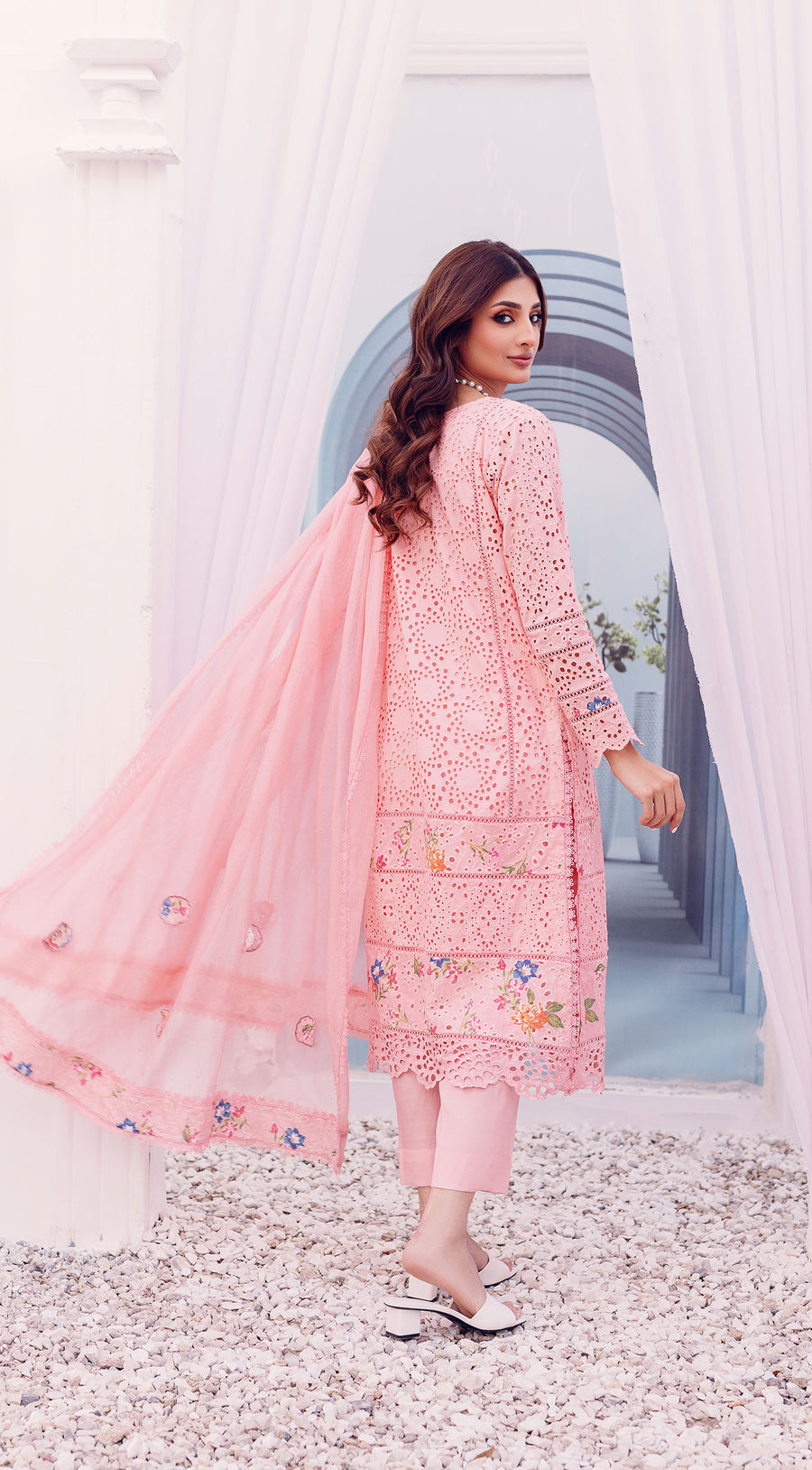 SABEEN ABBAS EMBROIDERED BAREEZE LAWN - 3 PC UNSTITCHED