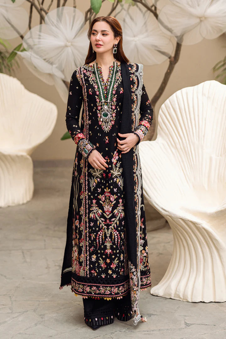 QALAMKAR SAHIL LUXURY EMBROIDERED LAWN - 3 PC UNSTITCHED