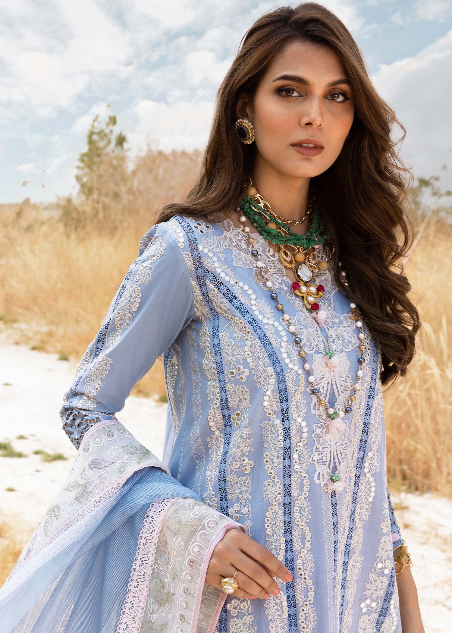 SAIRA SHAKIRA EMBROIDERED LAWN - 3 PC UNSTITCHED