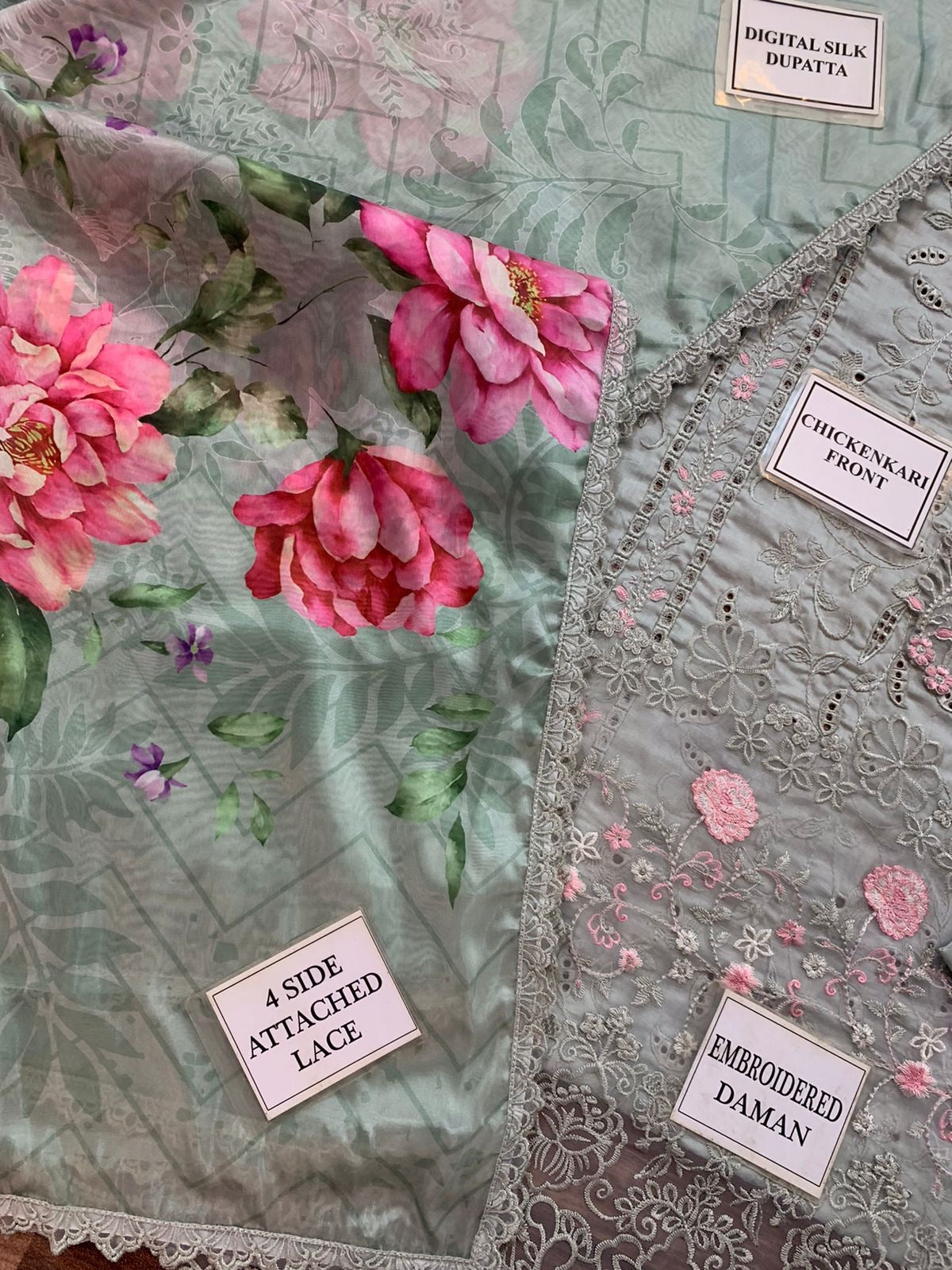 NOOR BY SADIA LUXURY EMBROIDERED LAWN - 3 PC UNSTITCHED