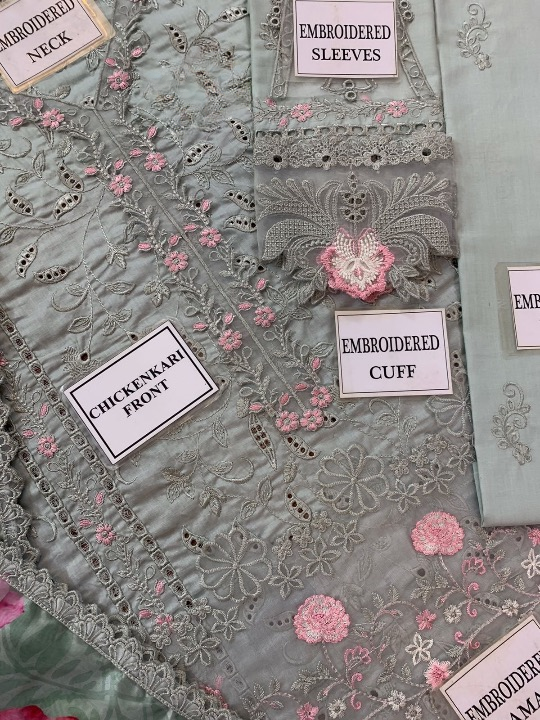 NOOR BY SADIA LUXURY EMBROIDERED LAWN - 3 PC UNSTITCHED