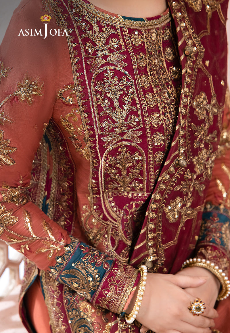 ASIM JOFA EMBROIDERED CHIFFON - 3 PC UNSTITCHED