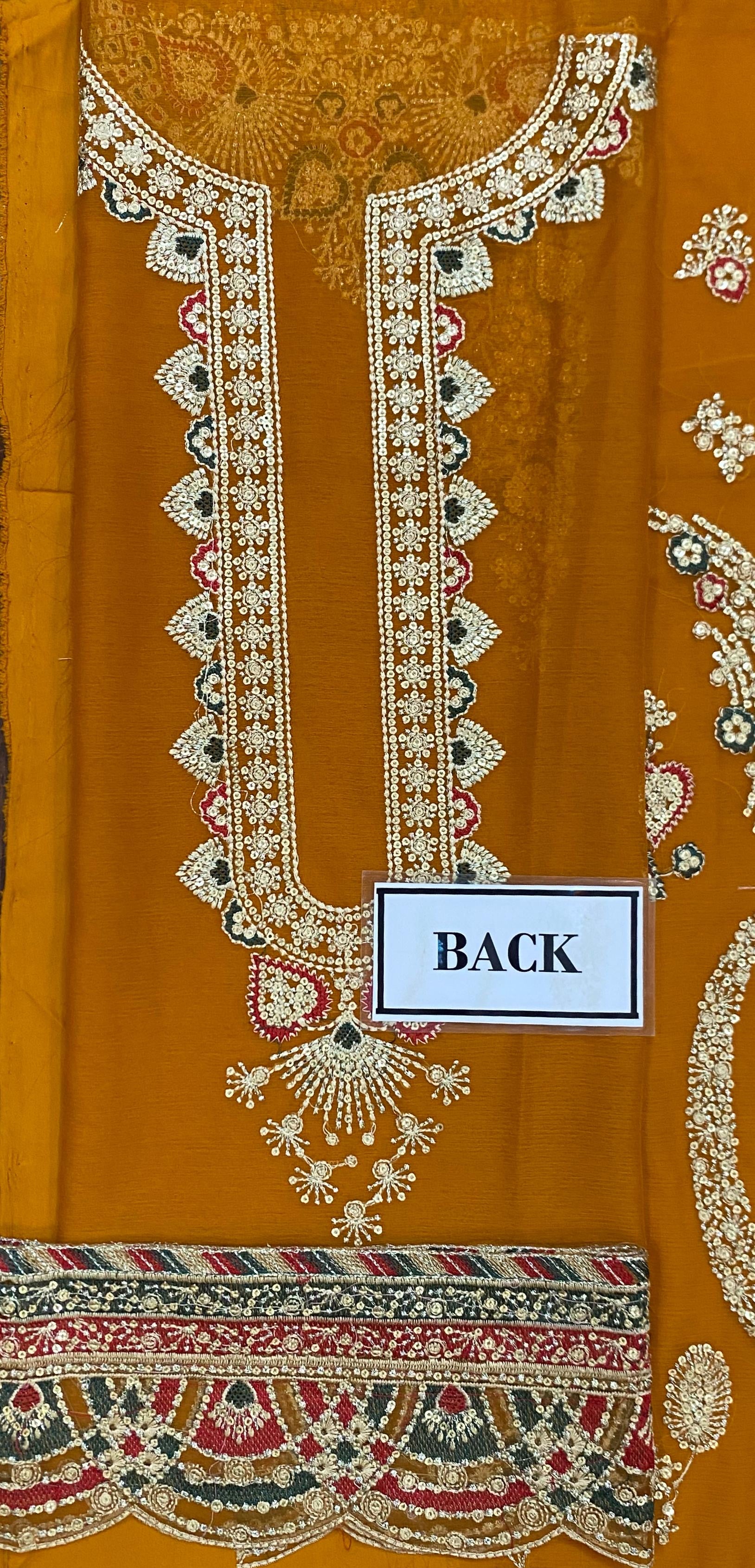 JAZMIN LUXURY EMBROIDERED CHIFFON - 3 PC UNSTITCHED