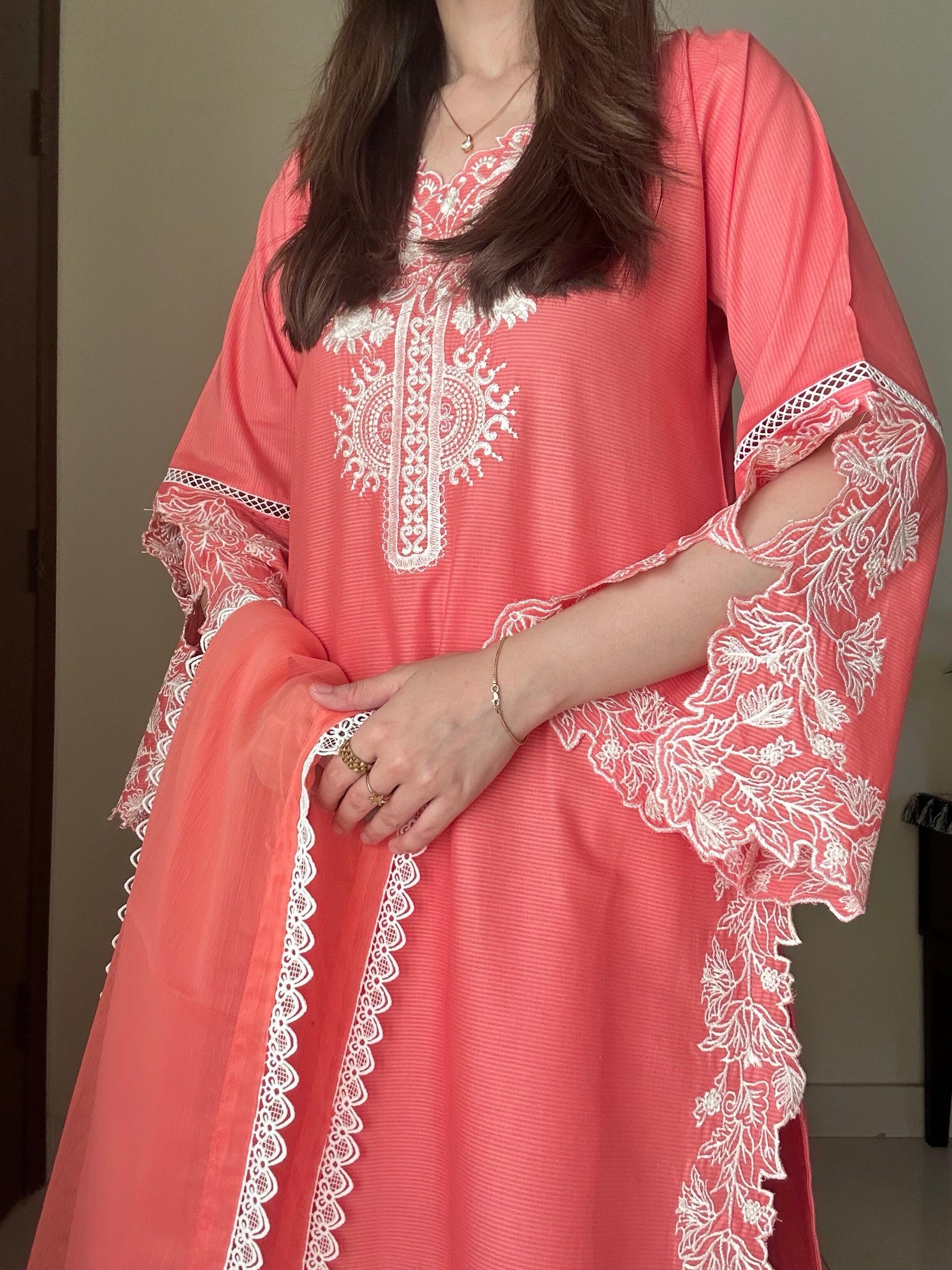 HOORAIN’S PRET EMBROIDERED CUTWORK LAWN - 3 PC UNSTITCHED