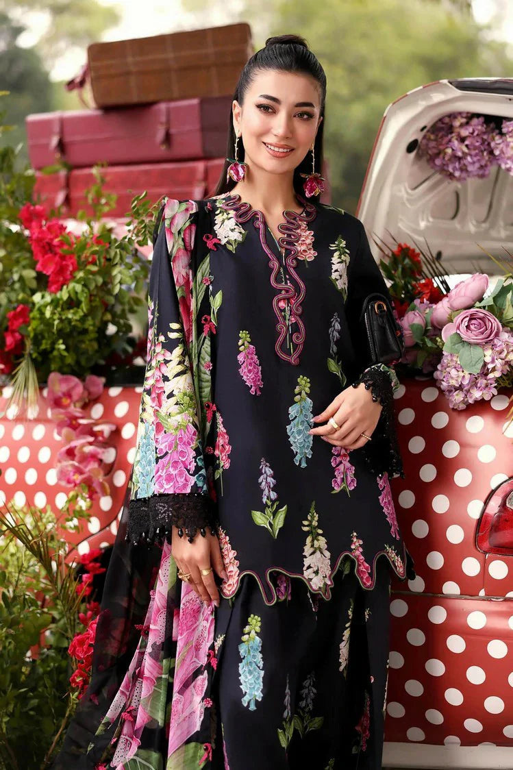MARIA B DIGITAL PRINTED EMBROIDERED LAWN - 3 PC UNSTITCHED