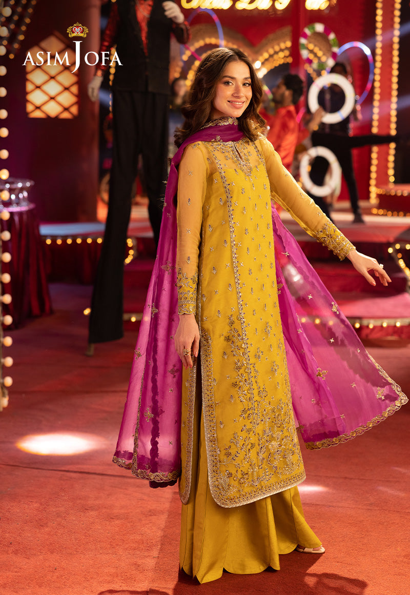 ASIM JOFA EMBROIDERED ORGANZA - 3 PC UNSTITCHED