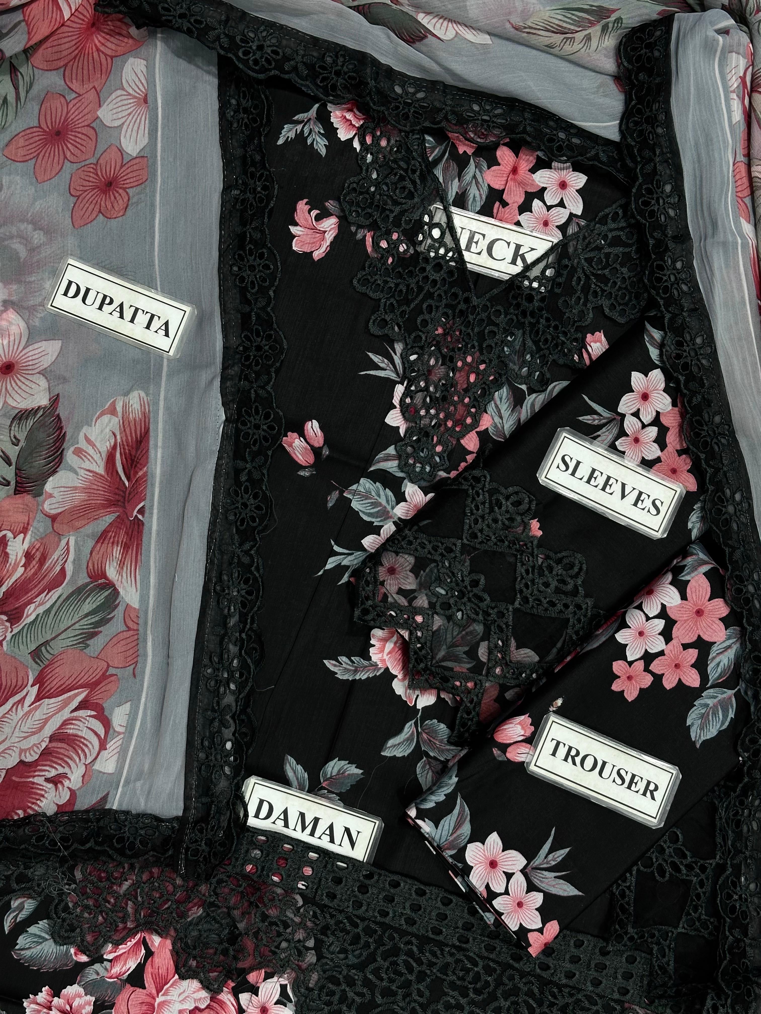 IZNIK EMBROIDERED LAWN - 3 PC UNSTITCHED