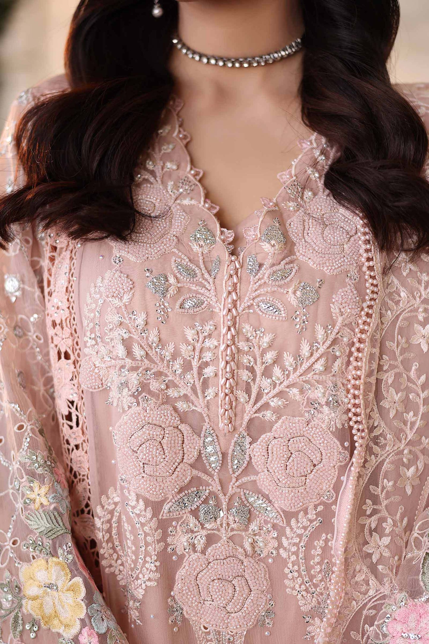 MARIA B LUXURY EMBROIDERED CHIFFON - 3 PC UNSTITCHED