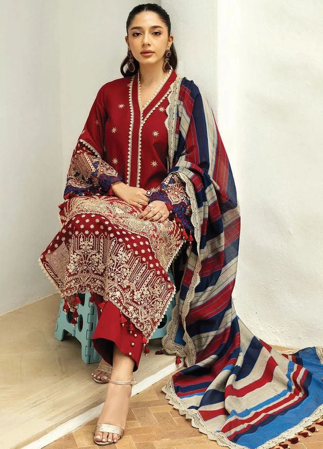 ZAINAB CHOTTANI EMBROIDERED LAWN - 3 PC UNSTITCHED