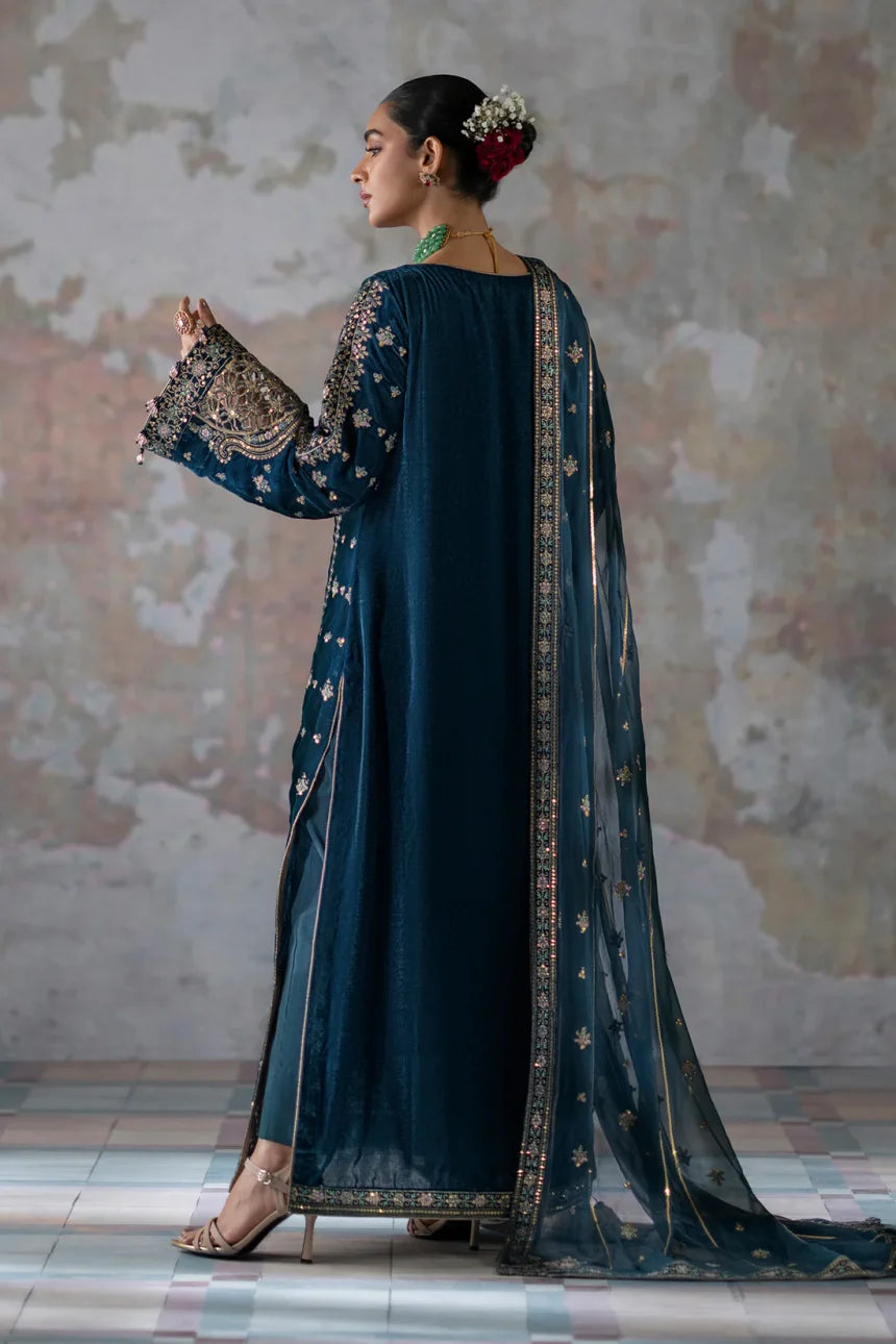 EMAAN ADEEL LUXURY EMBROIDERED VELVET - 3 PC UNSTITCHED