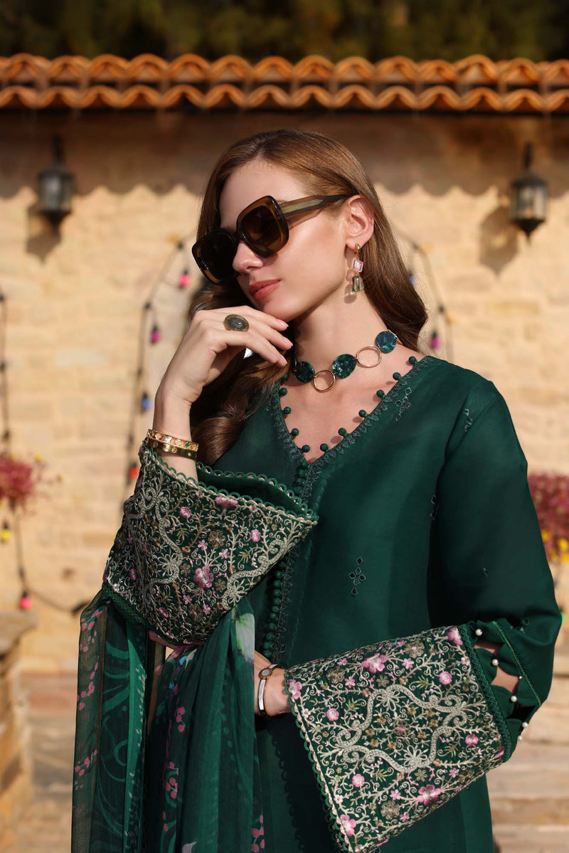 NOOR BY SADIA ASAD CHIKANKARI LAWN EMBROIDERED - 3 PC UNSTITCHED