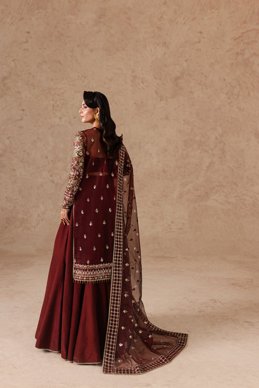 ALIZEH LUXURY WEDDING EMBROIDERED CHIFFON - 3 PC UNSTITCHED