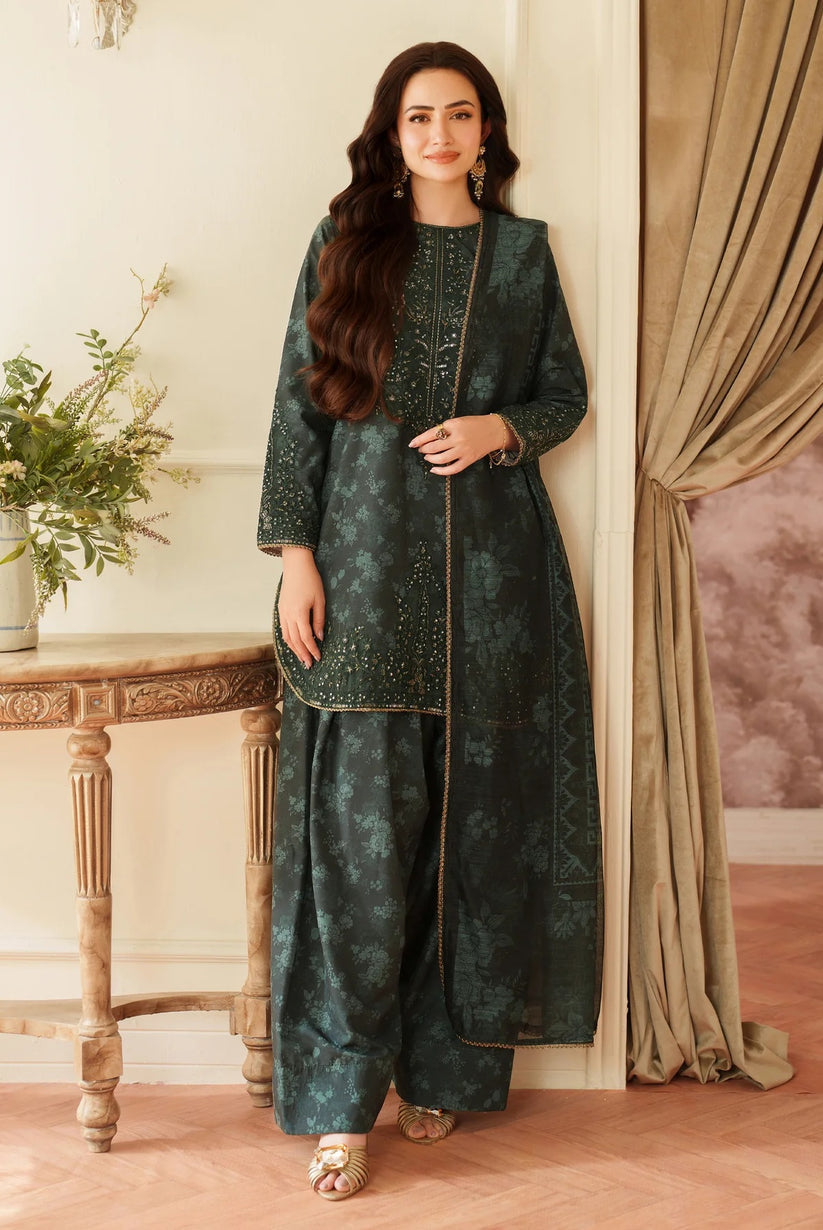 MOHAGNI EMBROIDERED LAWN - 3 PC UNSTITCHED