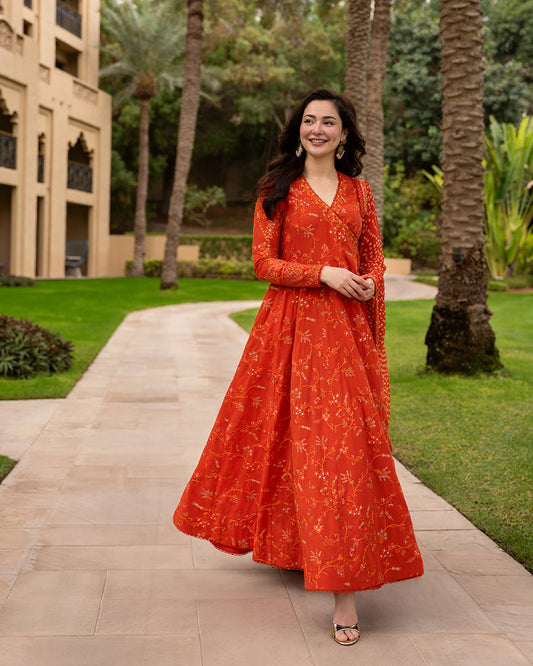 FAIZA SAQLAIN LUXURY EMBROIDERED LAWN - 3 PC UNSTITCHED
