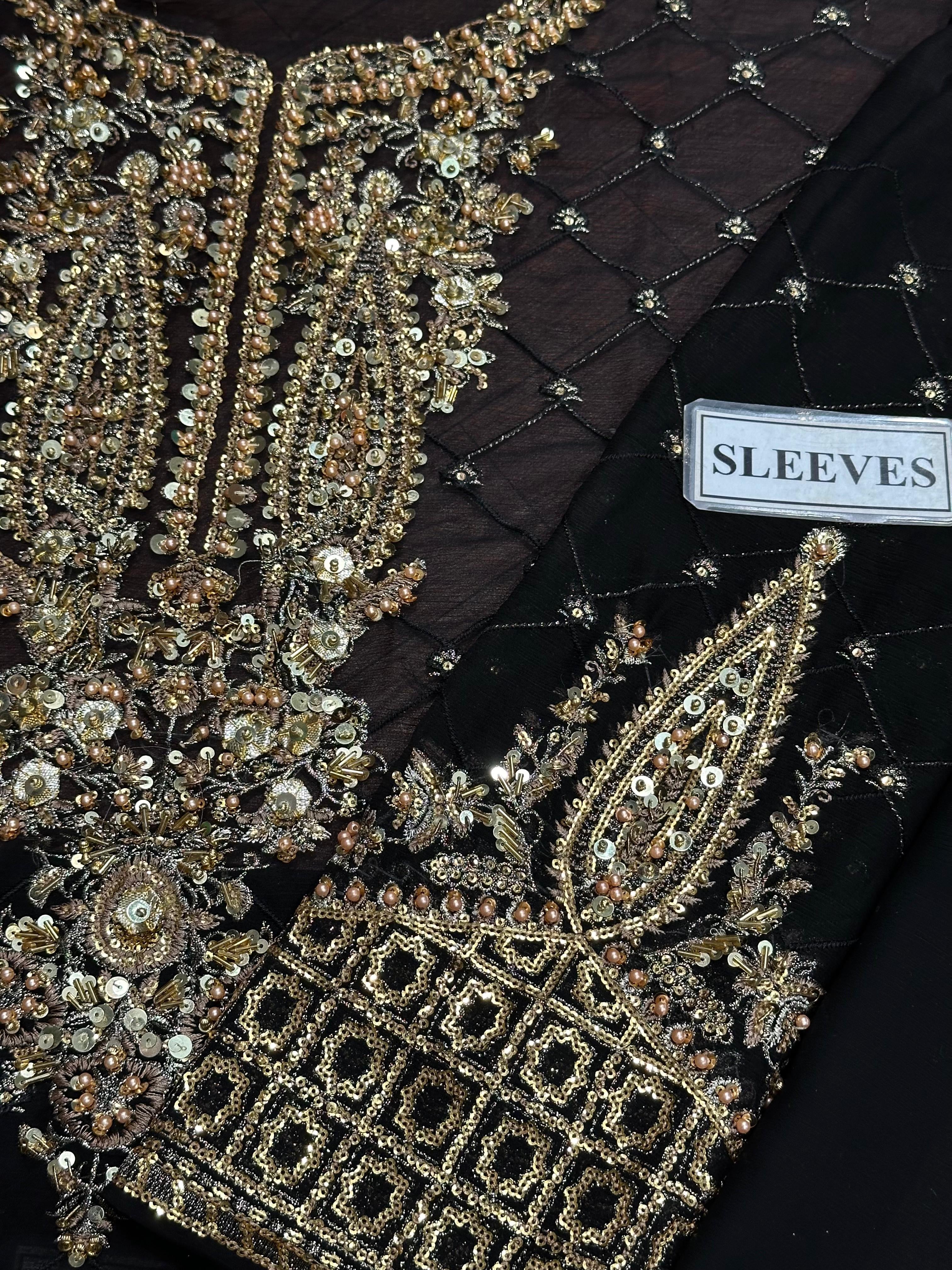 CHARIZMA LUXURY EMBROIDERED CHIFFON - 3 PC UNSTITCHED