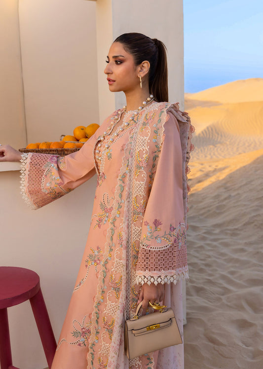 CRIMSON LUXURY EMBROIDERED LAWN - 3 PC UNSTITCHED