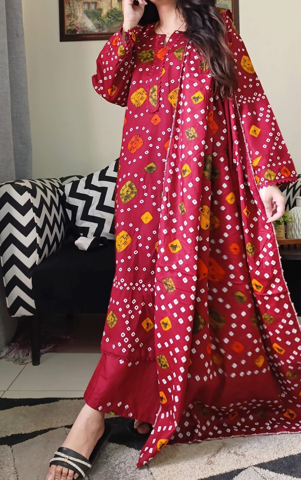 DIGITAL PRINTED EMBROIDERED LAWN - 3 PC UNSTITCHED