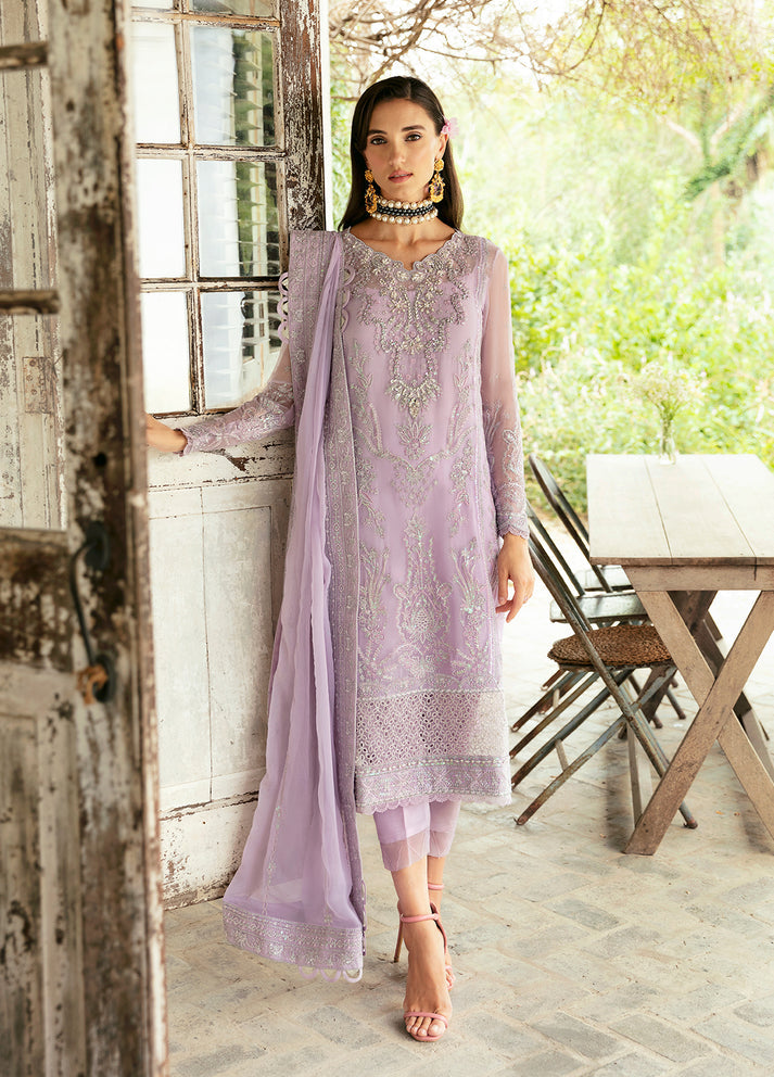 GULAAL EMBROIDERED CHIFFON - 3 PC UNSTITCHED