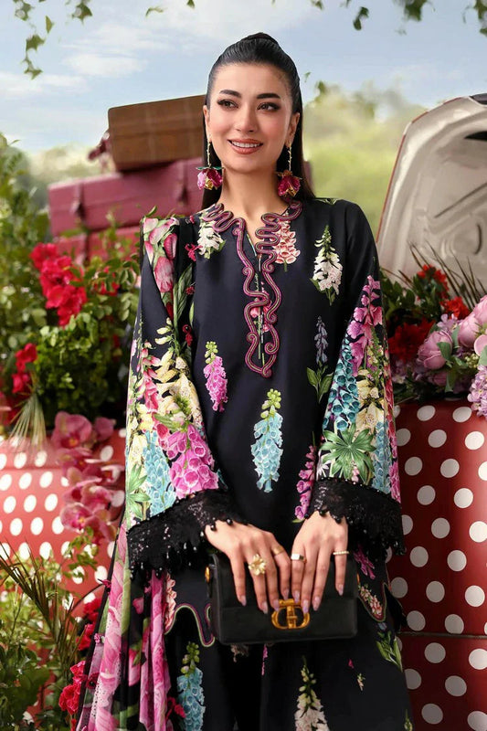 MARIA B DIGITAL PRINTED EMBROIDERED LAWN - 3 PC UNSTITCHED