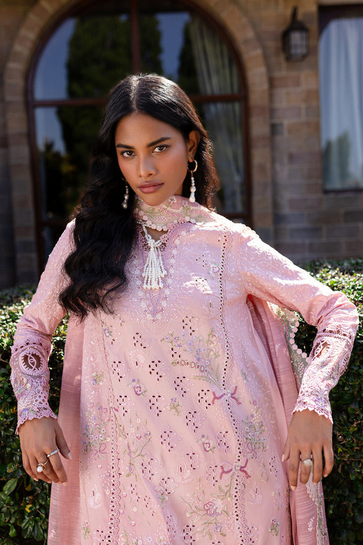 QALAMKAR EMBROIDERED CHIKANKARI LAWN - 3 PC UNSTITCHED
