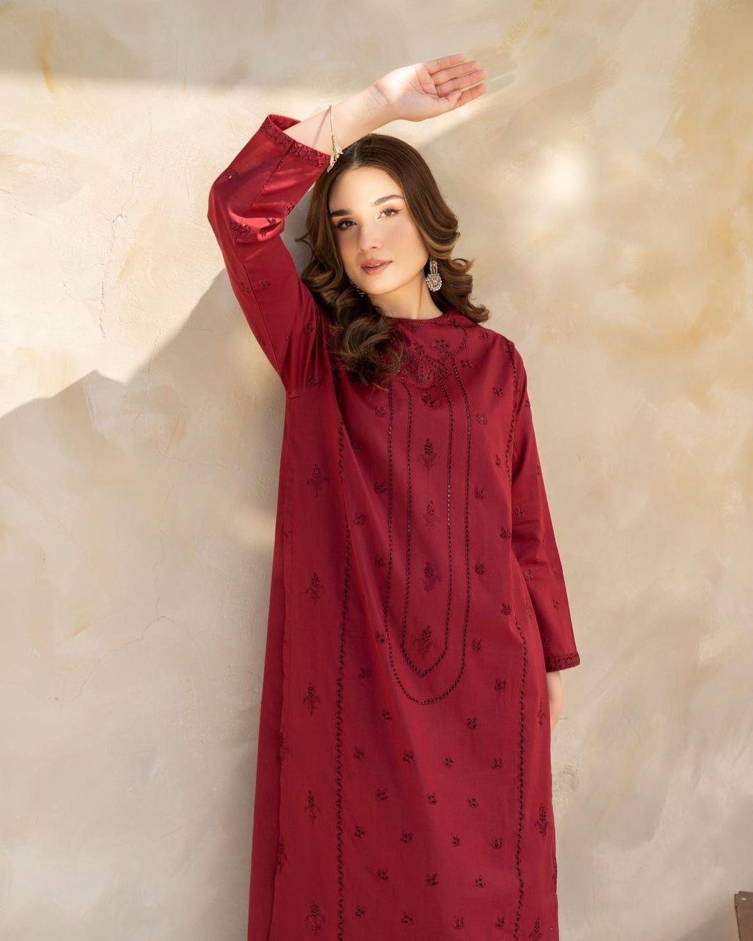 HOORAIN’S PRET EMBROIDERED CHIKANKARI COTTON - 2 PC STITCHED