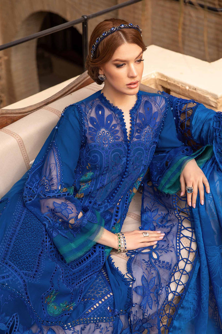MARIA B CHIKANKARI EMBROIDERED LAWN - 3 PC UNSTITCHED
