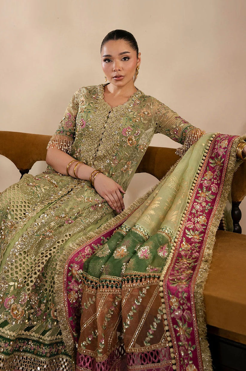 REPUBLIC WOMENSWEAR LUXURY EMBROIDERY ORGANZA - 3 PC UNSTITCHED