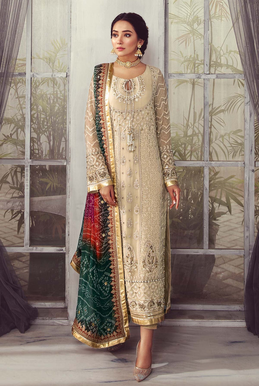 CHARIZMA LUXURY CHIFFON EMBROIDERED - 3 PC UNSTITCHED