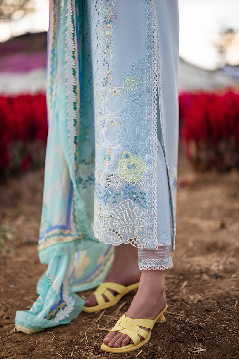 MUSHQ CHIKANKARI EMBROIDERED LAWN - 3 PC UNSTITCHED