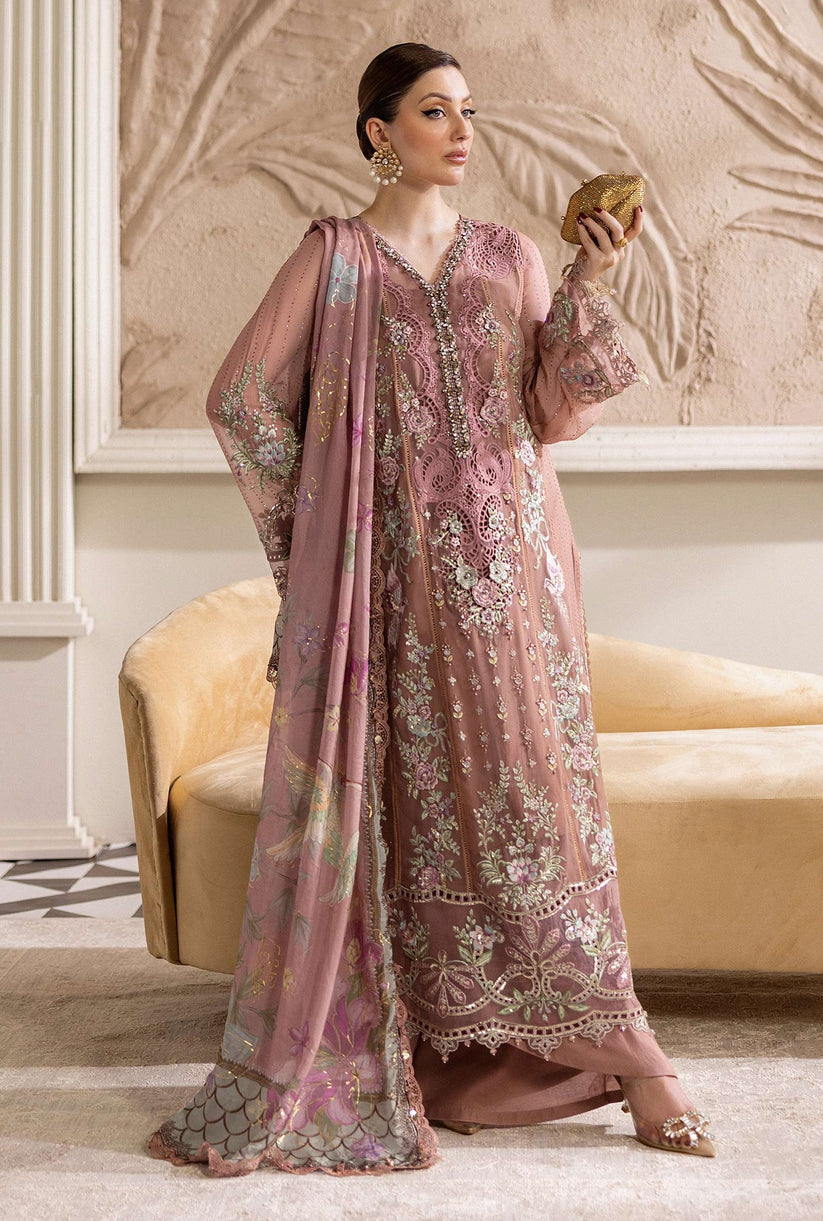 MARIA B LUXURY EMBROIDERED CHIFFON - 3 PC UNSTITCHED