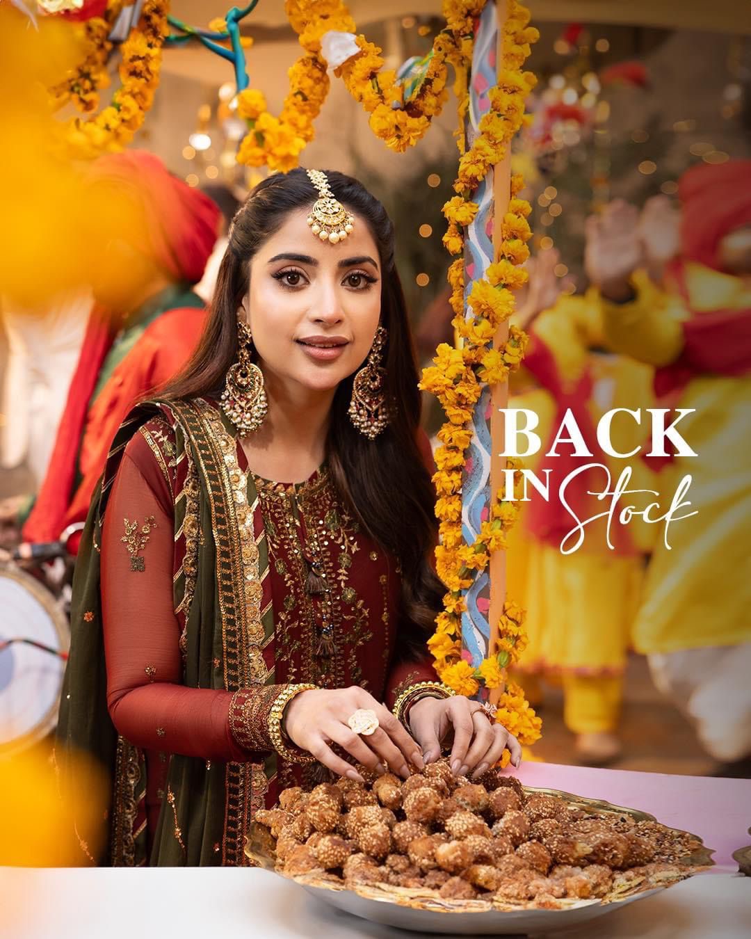 ASIM JOFA LUXURY WEDDING EMBROIDERED CHIFFON - 3 PC UNSTITCHED