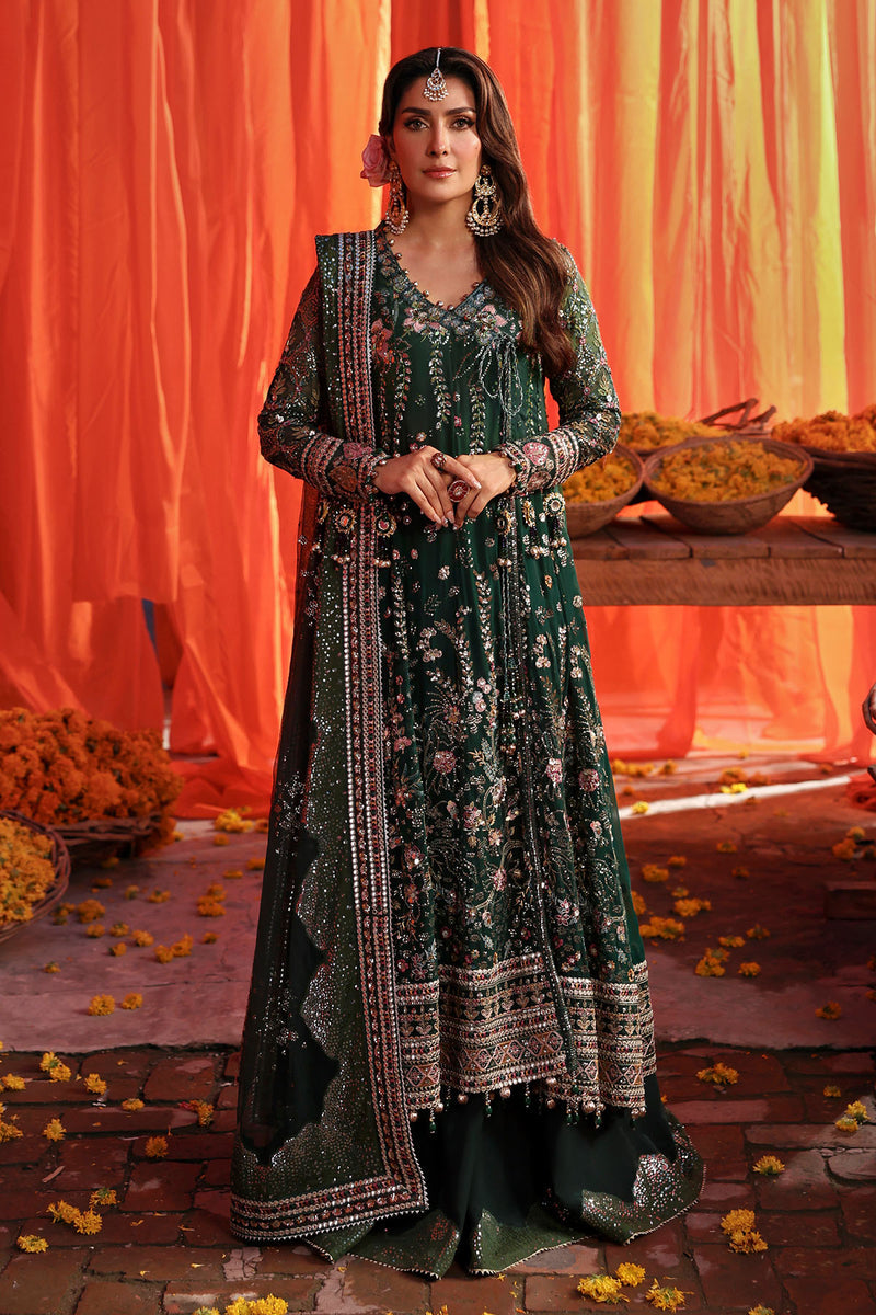 NUREH LUXURY EMBROIDERED CHIFFON - 3 PC UNSTITCHED