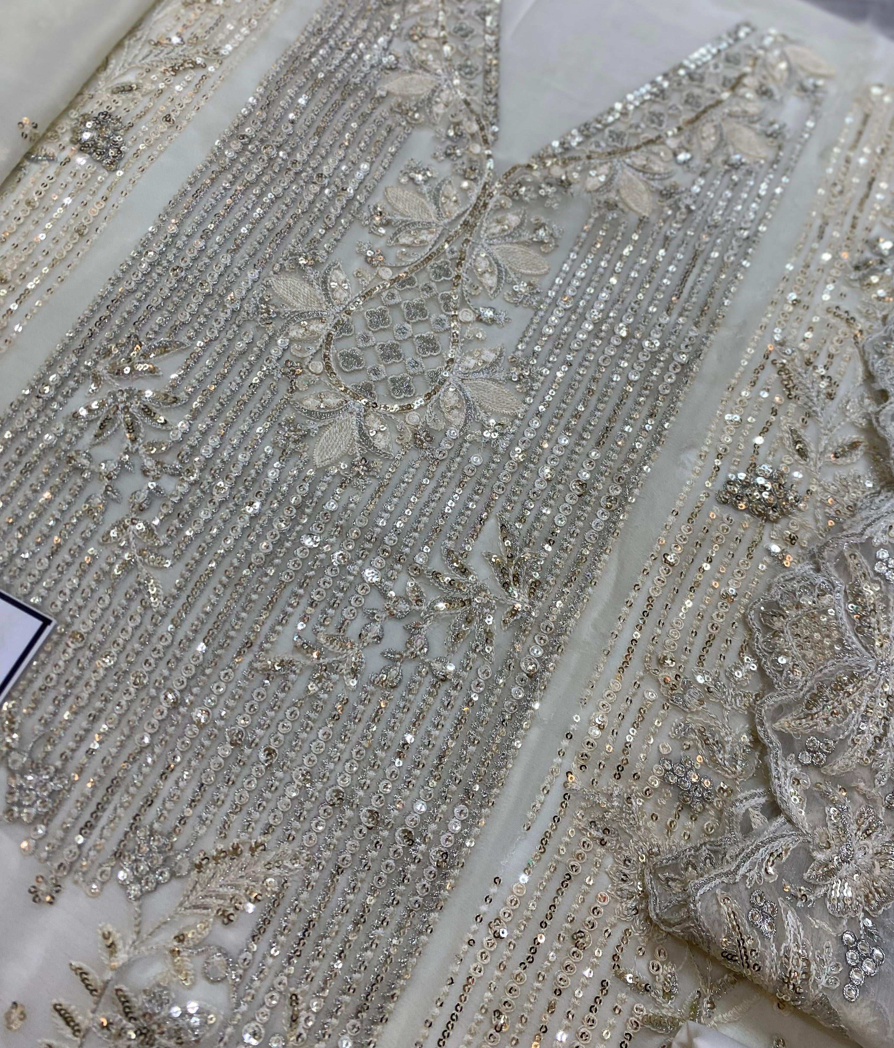 NOOR BY SADIA ASAD LUXURY EMBROIDERED CHIFFON - 3 PC UNSTITCHED