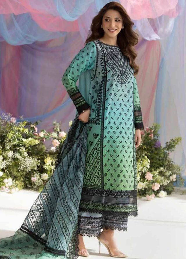 SOBIA NAZIR LUXURY EMBROIDERED LAWN - 3 PC UNSTITCHED