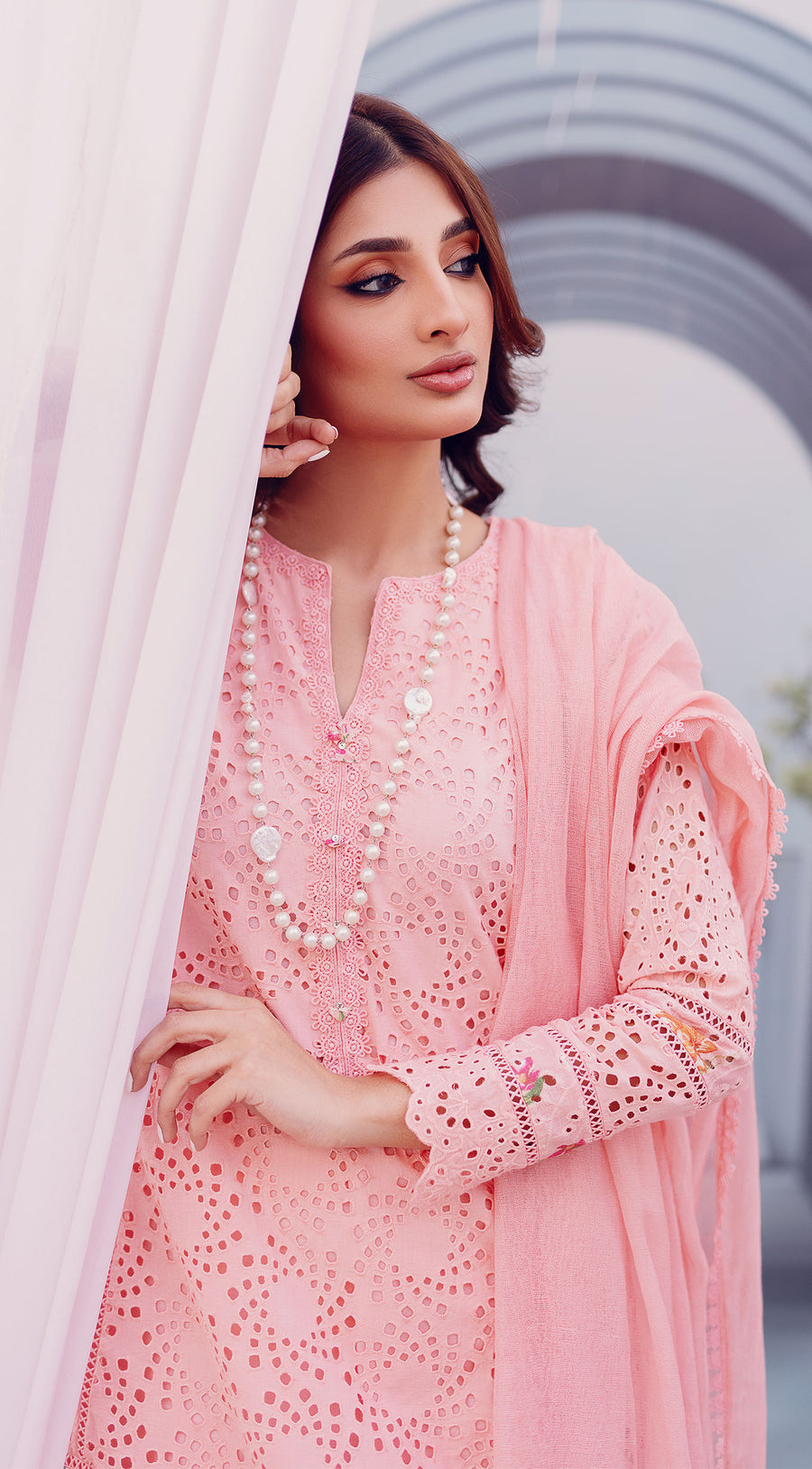 SABEEN ABBAS EMBROIDERED BAREEZE LAWN - 3 PC UNSTITCHED