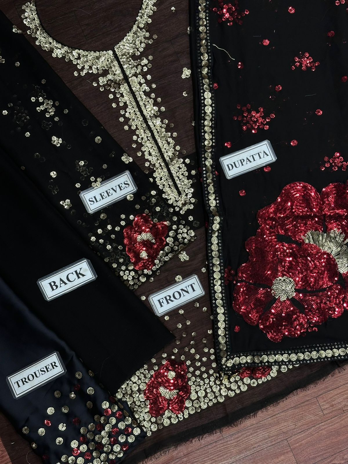 JAZMIN LUXURY EMBROIDERED CHIFFON - 3 PC UNSTITCHED