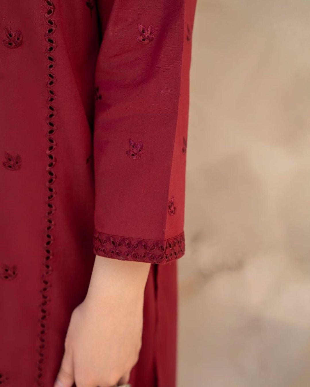 HOORAIN’S PRET EMBROIDERED CHIKANKARI COTTON - 2 PC STITCHED