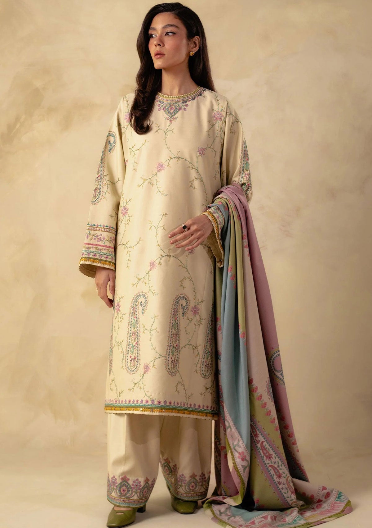 ZARA SHAHJAHAH EMBROIDERED LAWN - 3 PC UNSTITCHED